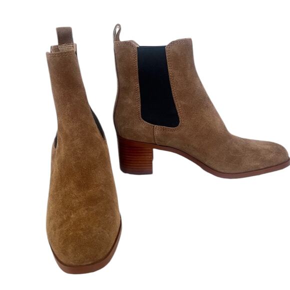 NWOT Steve Madden Rockwell Chelsea Booties in Cognac Suede – Sz 9 - Picture 8 of 9